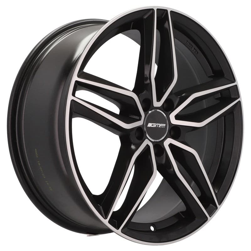 4 jantes 8.0 18 5x112 noir brillant