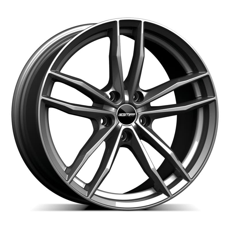 4 jantes 8.5 20 5x112 gris brillant