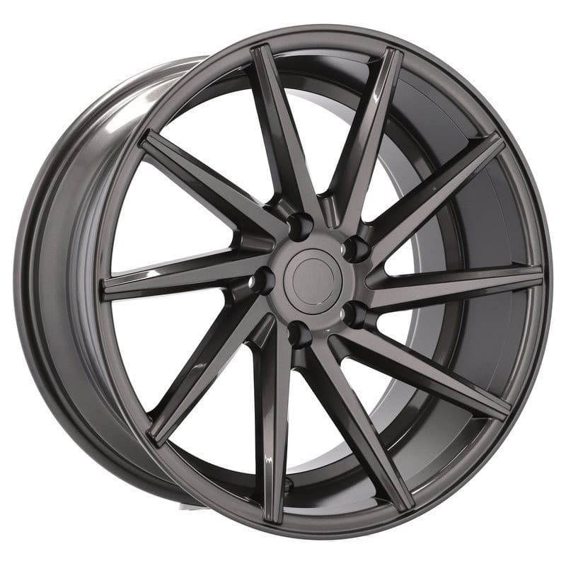 4 jantes 10.0 20 5x112 gris brillant