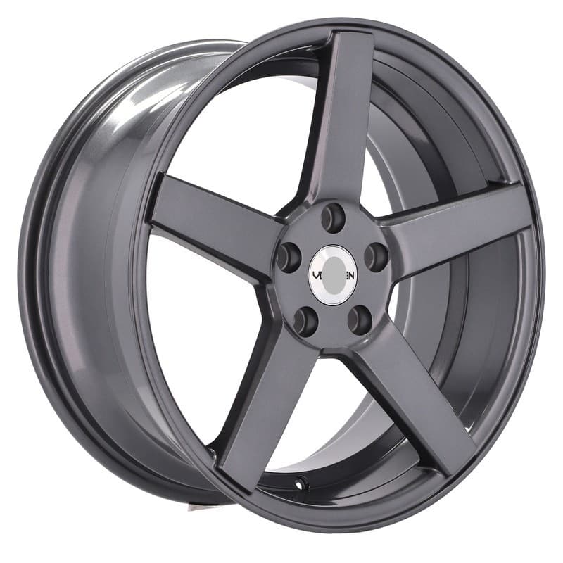 4 jantes 8.0 18 5x112 gris brillant