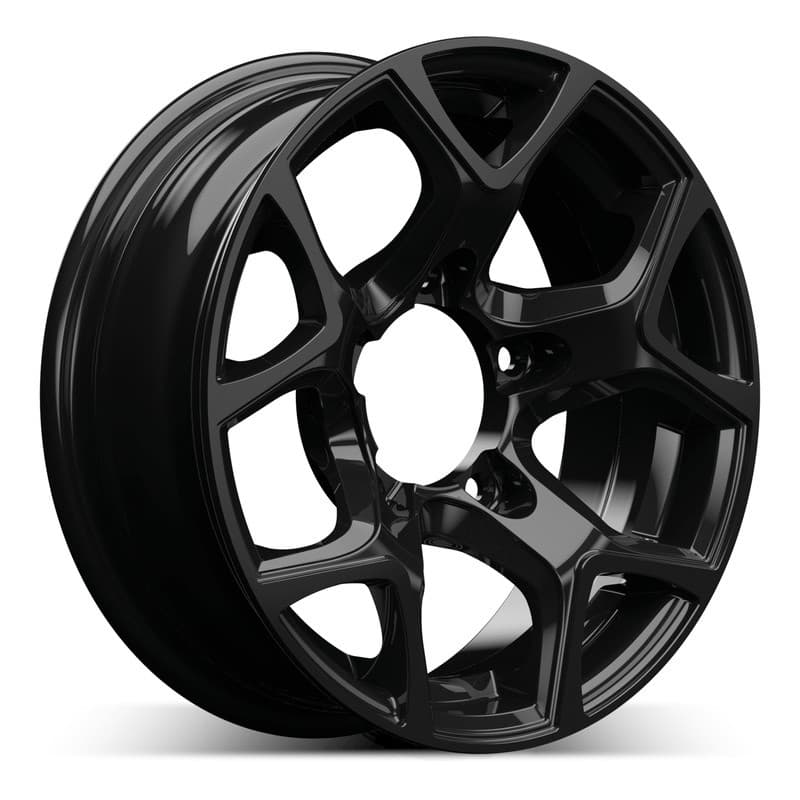4 jantes 5.5 15 5x139.7 noir brillant