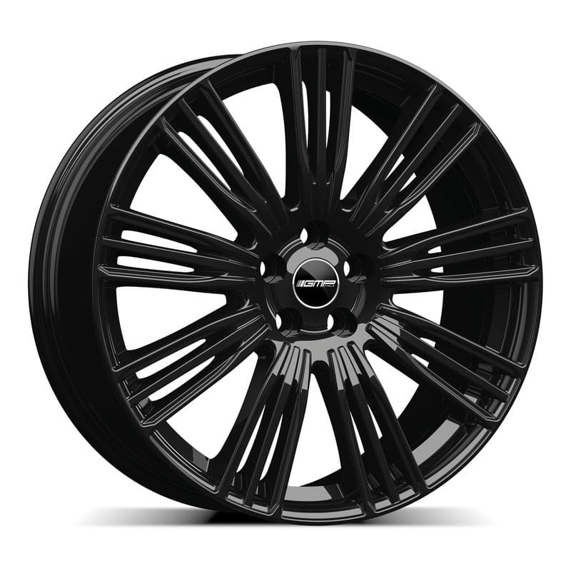 4 jantes 9.5 22 5x108 noir brillant