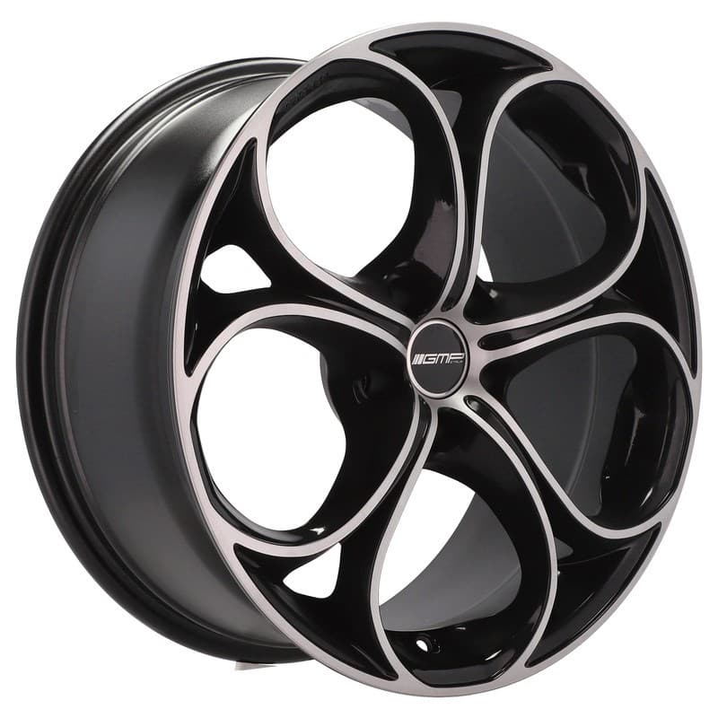 4 jantes 8.0 18 5x110 noir brillant