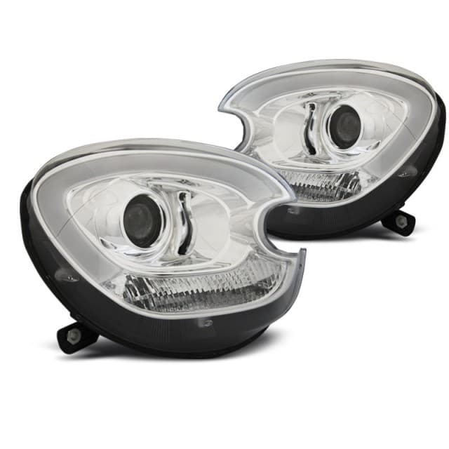 Tube de phare xenon chrome s'adapte à bmw mini (cooper) r60 r61 countryman 10-16