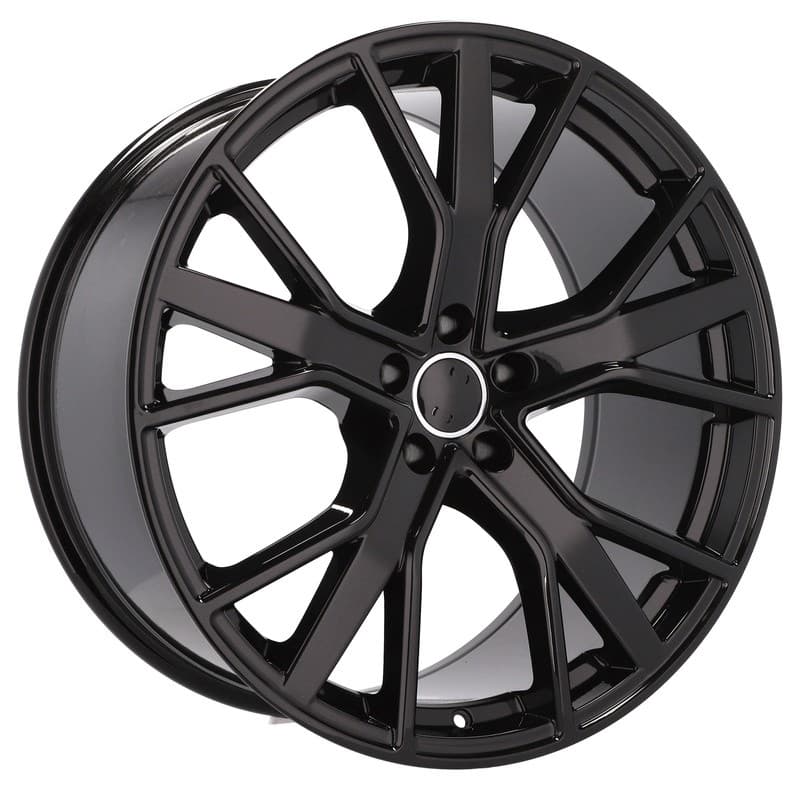 4 jantes 9.0 21 5x112 design audi noir brillant
