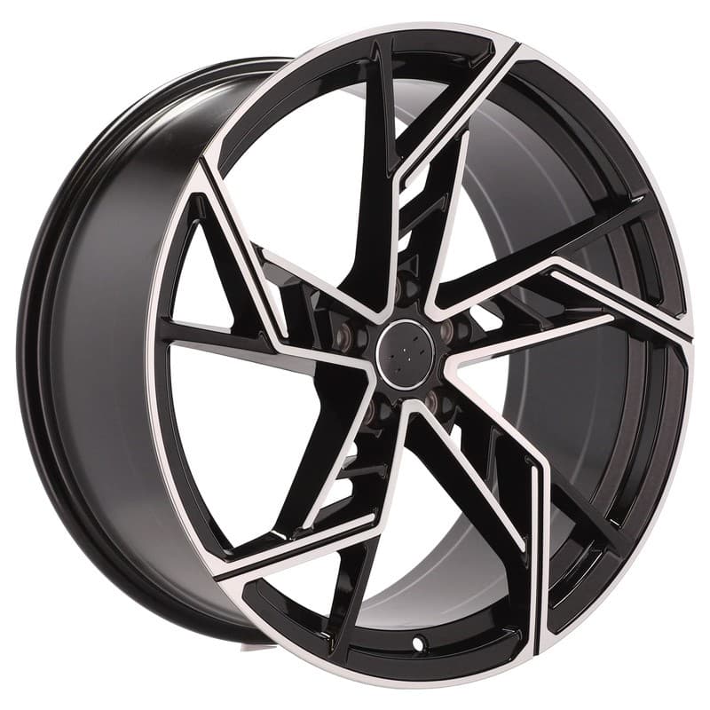 4 jantes 10.0 22 5x112 design audi noir brillant