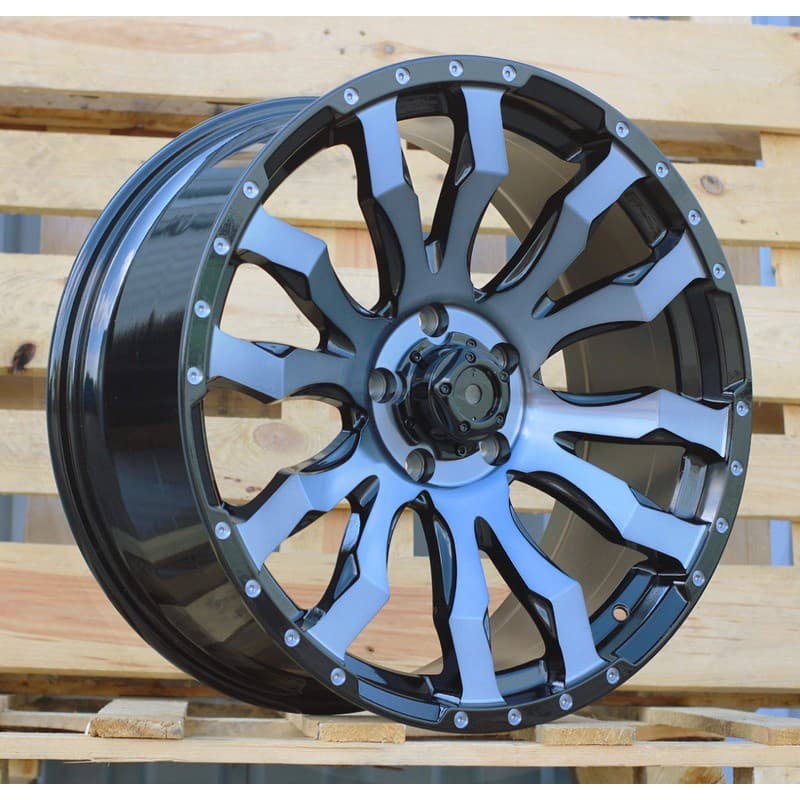 4 jantes 9.0 20 6x139.7 noir mat