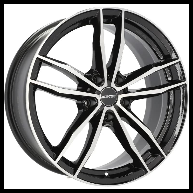4 jantes 8.0 19 5x108 noir brillant