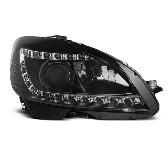 Phares journalier noirs s'adaptent à mercedes w204 07-10