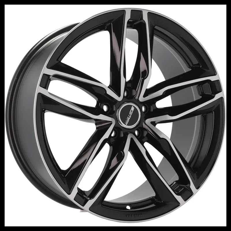 4 jantes 8.0 18 5x112 noir brillant