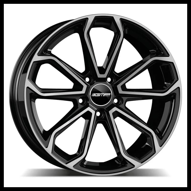 4 jantes 9.5 21 5x130 noir brillant