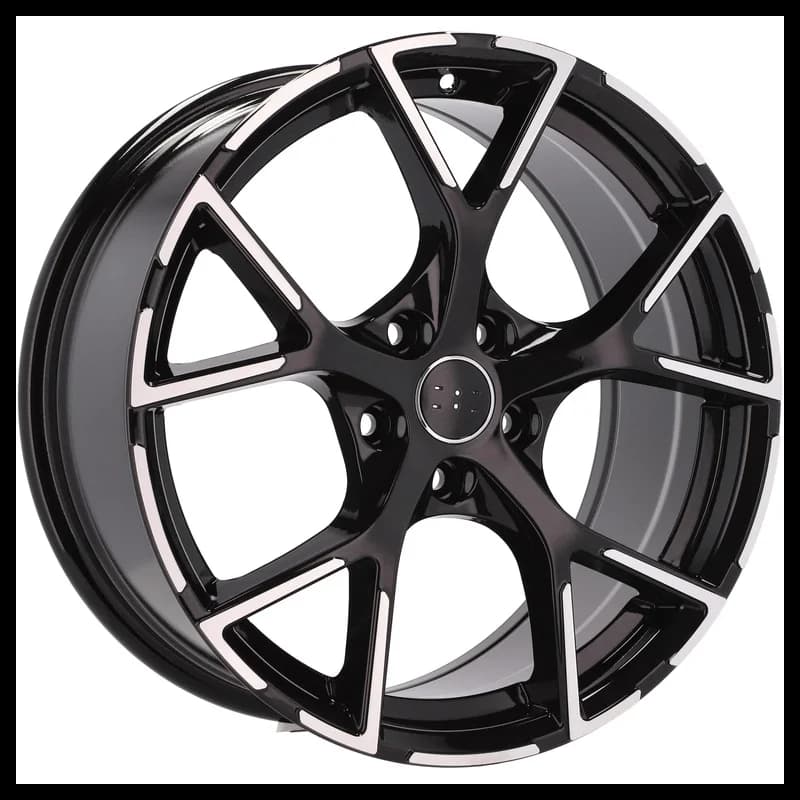 4 jantes 8.5 19 5x112 design audi noir brillant