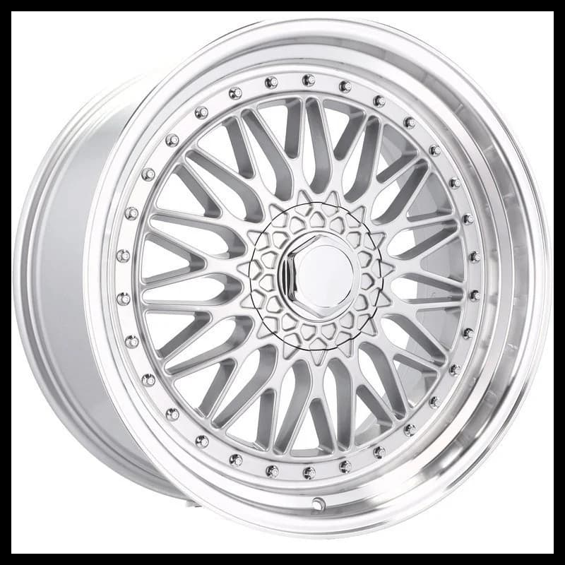 4 jantes 7.5 17 4x100 argent brillant