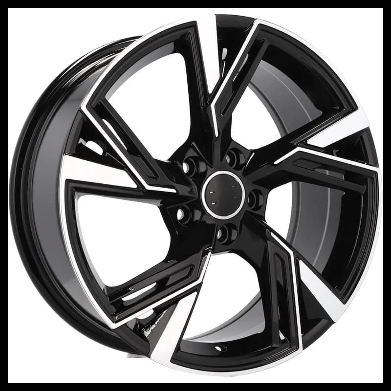 4 jantes 7.5 17 5x112 design audi noir brillant