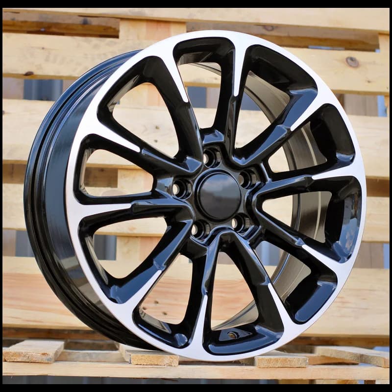 4 jantes 7.0 17 5x110 design fiat noir brillant