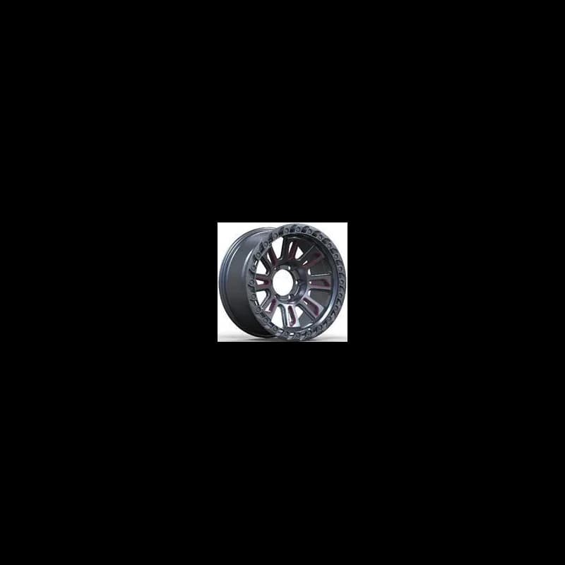 4 jantes 8.0 15 6x139.7 noir mat