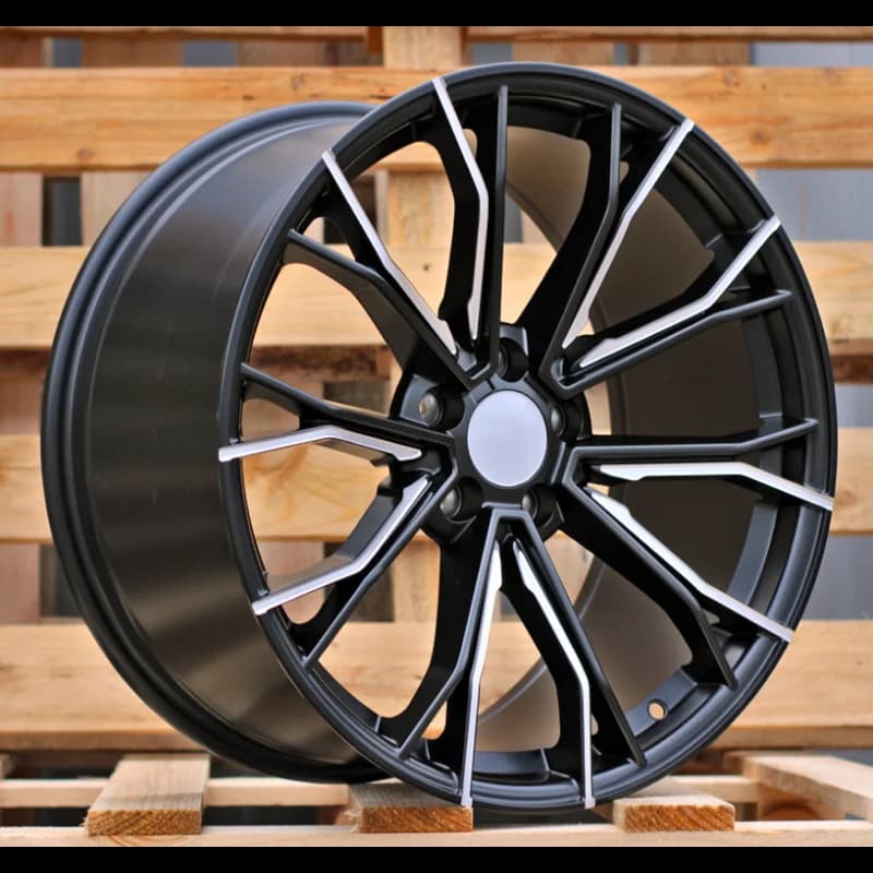 4 jantes 9.5 19 5x112 design bmw noir mat