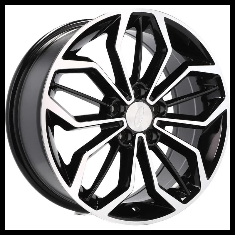 4 jantes 8.0 18 5x108 design ford noir brillant
