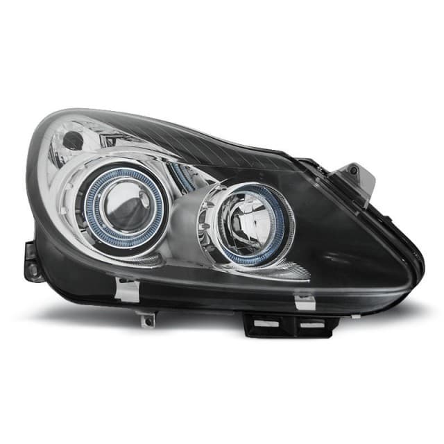 Opel corsa d 04.06-11 yeux d'ange noirs