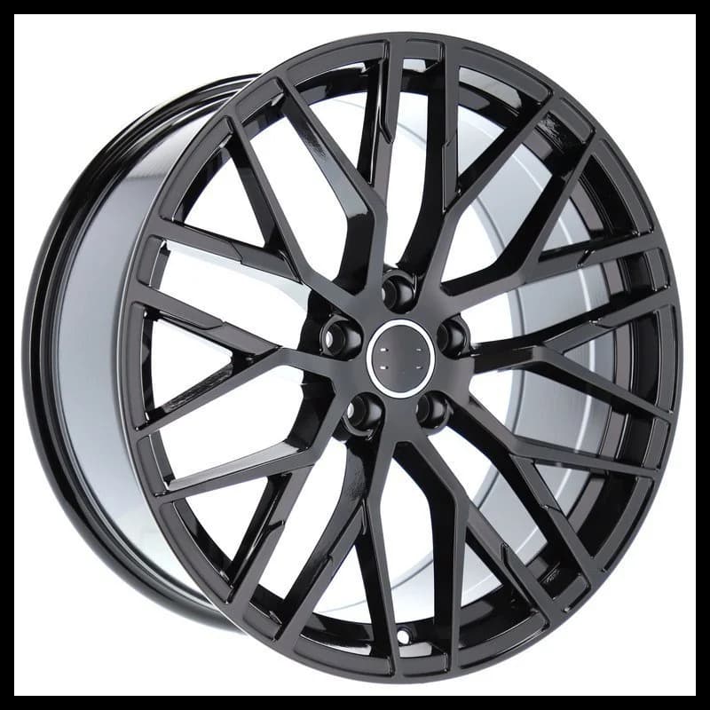 4 jantes 9.0 20 5x112 design audi noir brillant