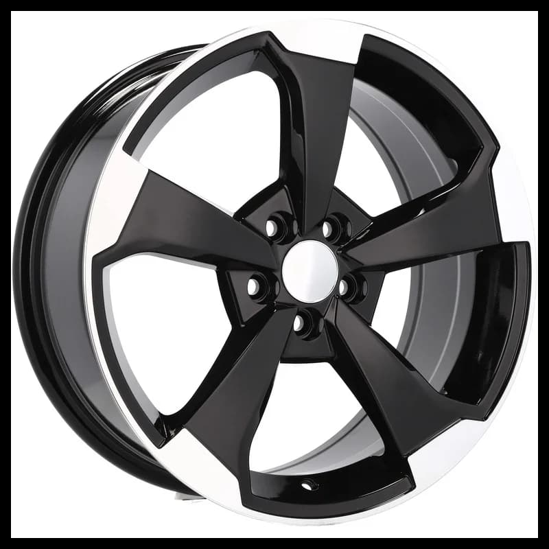4 jantes 8.5 19 5x112 design audi noir brillant