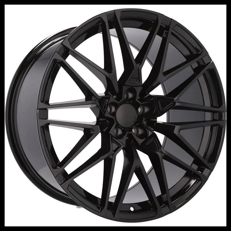 4 jantes 10.0 22 5x120 design bmw noir brillant