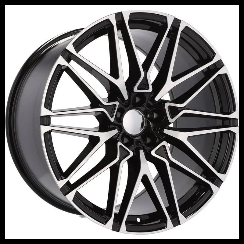 4 jantes 10.0 22 5x120 design bmw noir brillant