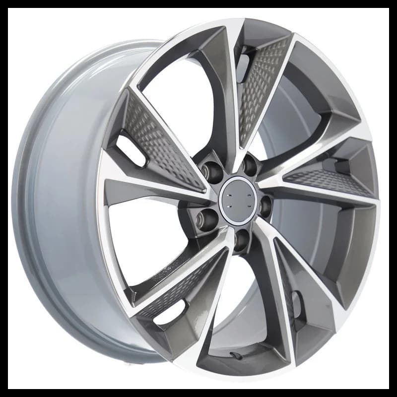 4 jantes 8.5 19 5x112 design audi gris brillant