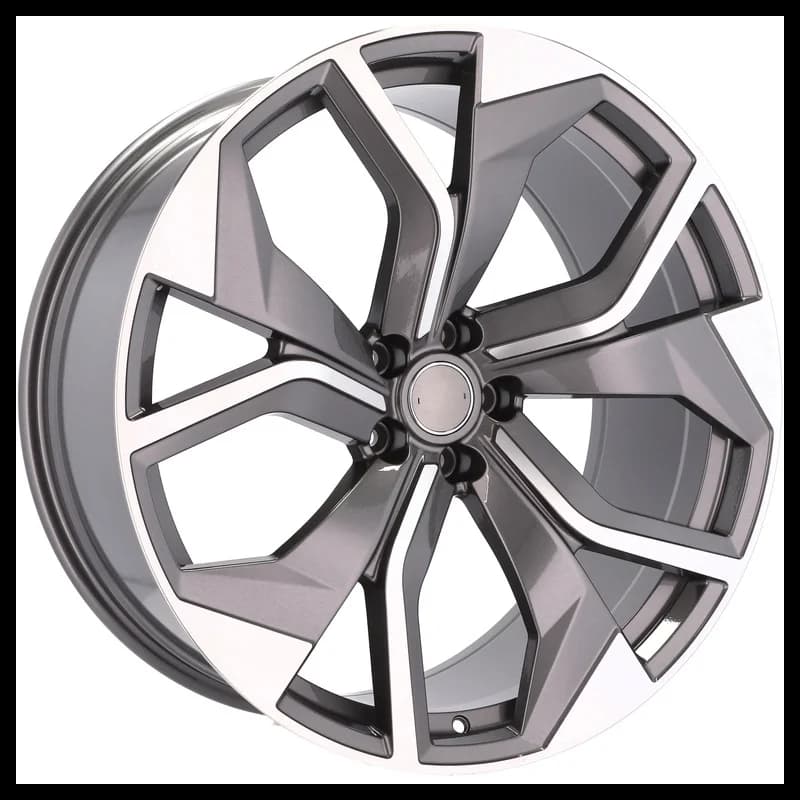 4 jantes 10.0 22 5x112 design audi gris brillant