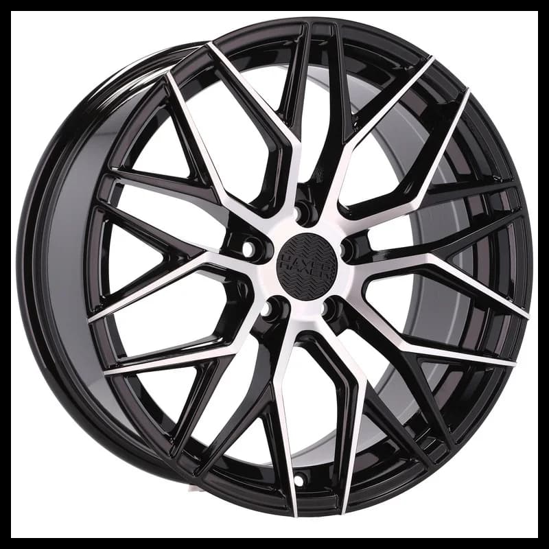 4 jantes 8.0 18 5x112 noir brillant
