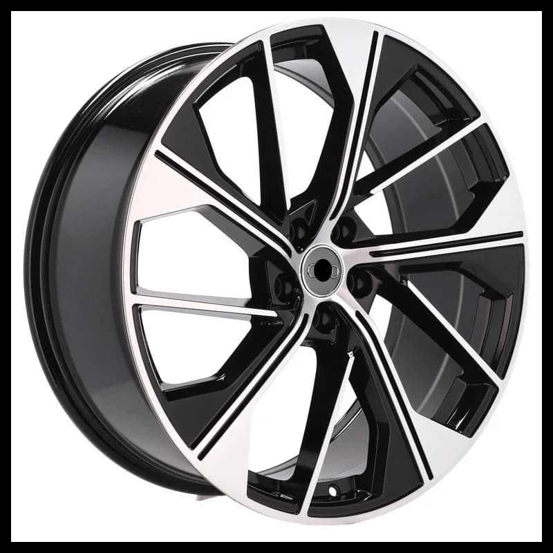 4 jantes 8.5 21 5x112 design audi noir brillant