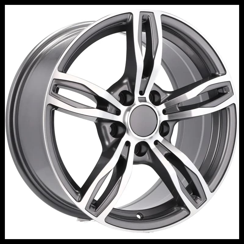 4 jantes 8.0 18 5x120 design bmw gris brillant