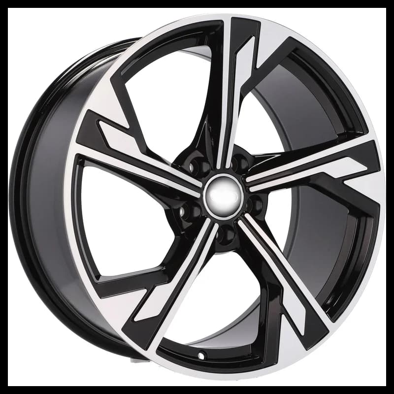 4 jantes 7.5 17 5x112 design audi noir brillant