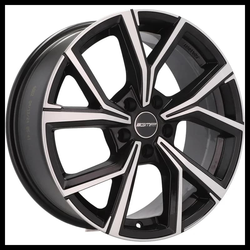 4 jantes 8.0 18 5x108 noir brillant