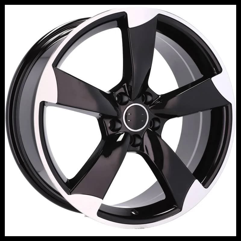 4 jantes 8.5 19 5x112 design audi noir brillant