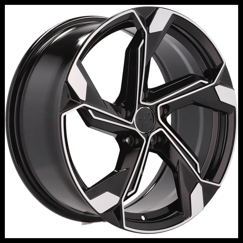 4 jantes 8.5 19 5x112 design audi noir brillant