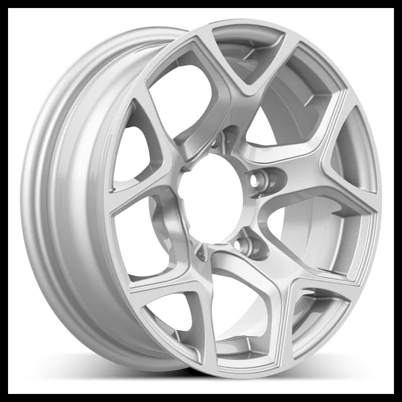 4 jantes 5.5 15 5x139.7 argent brillant