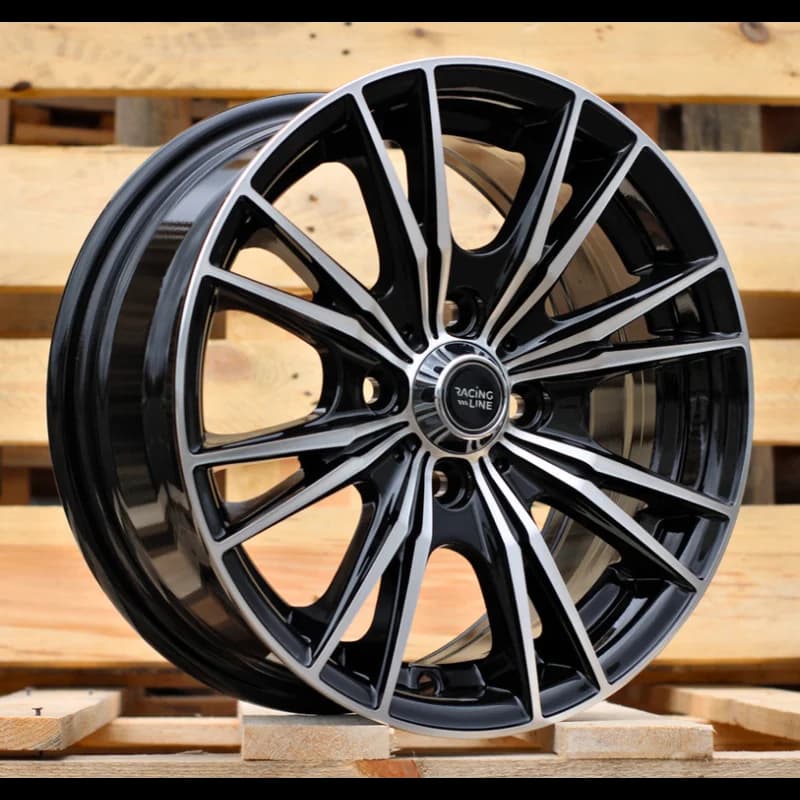 4 jantes 6.0 14 4x100 noir brillant