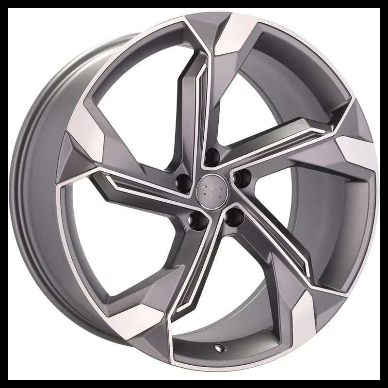 4 jantes 8.5 19 5x112 design audi gris brillant