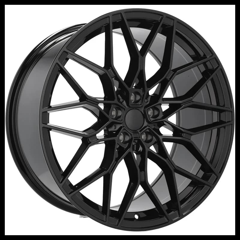 4 jantes 8.0 18 5x120 design bmw noir brillant