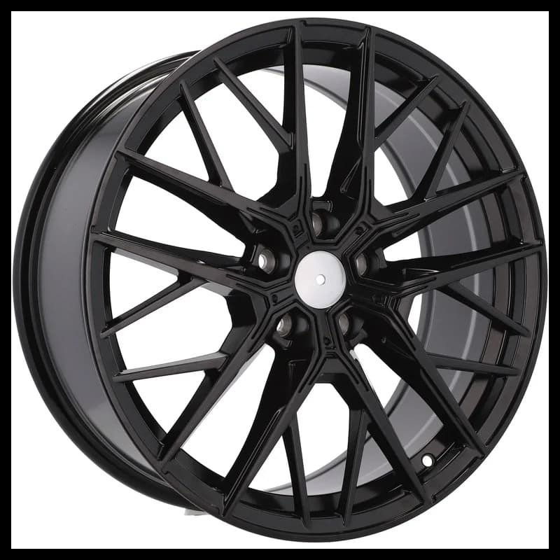 4 jantes 7.5 17 5x112 design bmw noir brillant