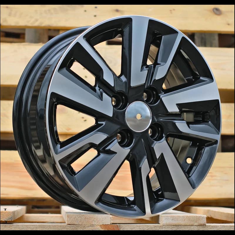 4 jantes 5.5 14 4x100 noir brillant