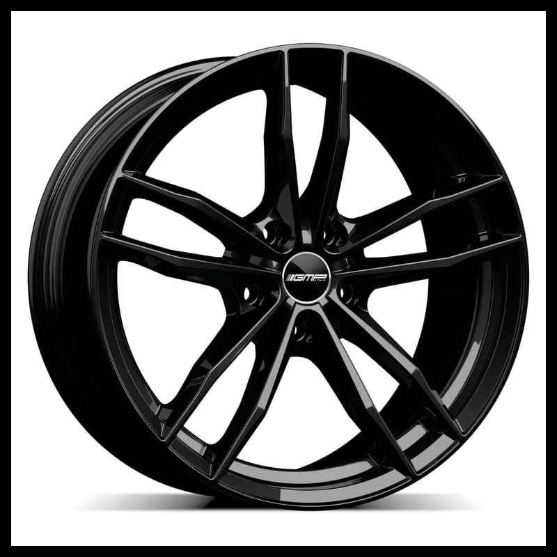 4 jantes 8.0 18 5x112 noir brillant
