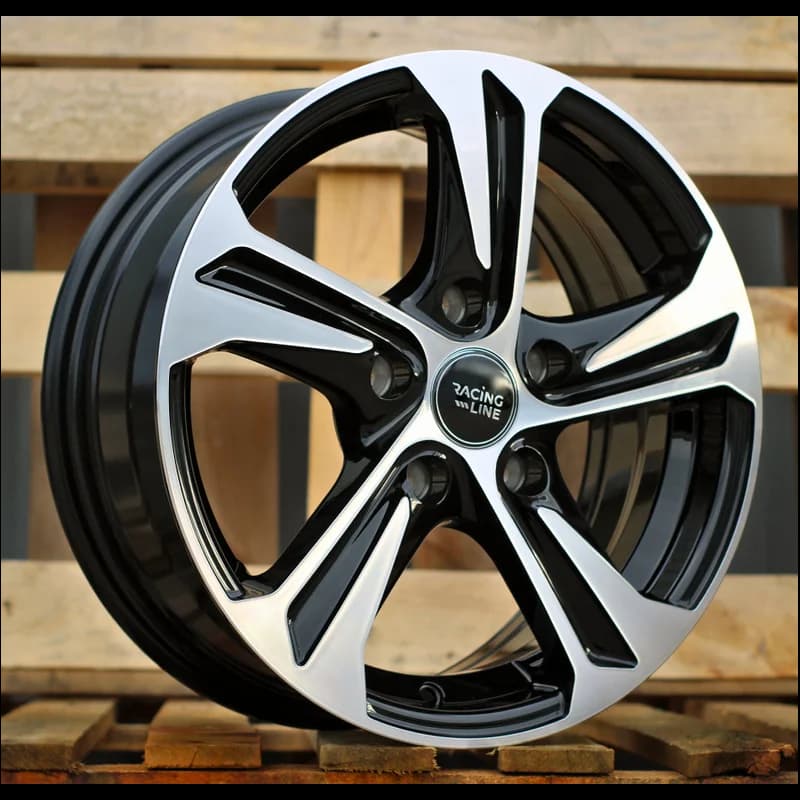 4 jantes 6.5 16 4x108 noir brillant