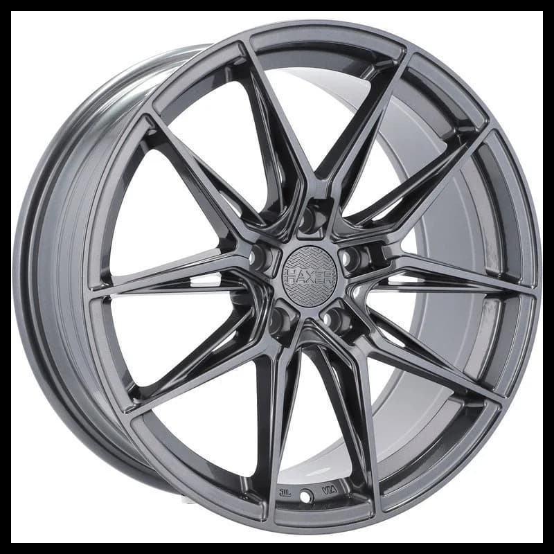 4 jantes 8.0 18 5x112 gris brillant