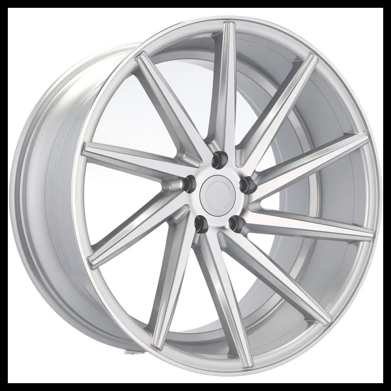 4 jantes 8.5 19 5x112 argent brillant