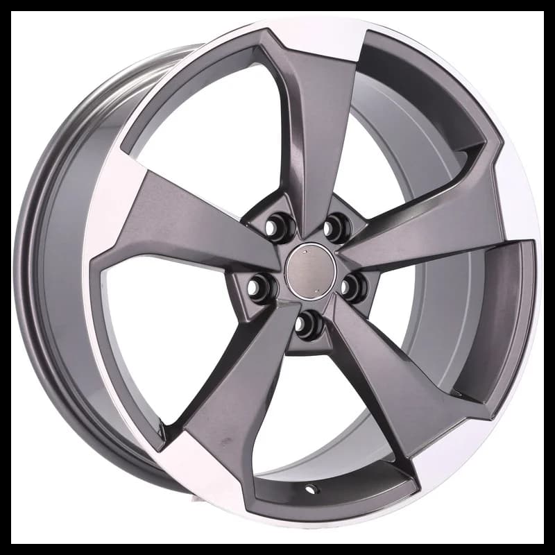 4 jantes 7.5 17 5x112 design audi gris brillant