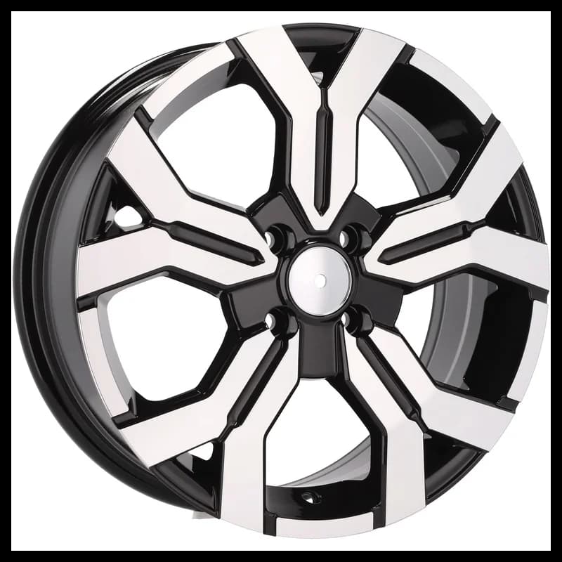 4 jantes 6.5 15 4x100 design dacia noir brillant