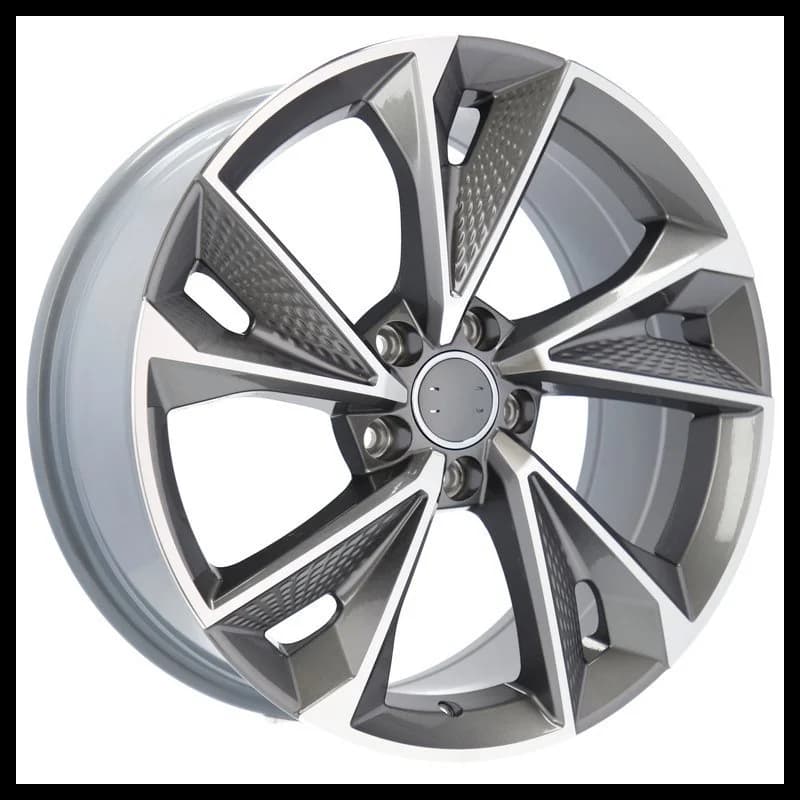 4 jantes 9.0 20 5x112 design audi gris brillant