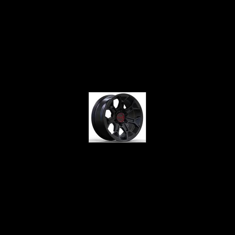 4 jantes 8.0 17 6x139.7 design toyota noir mat